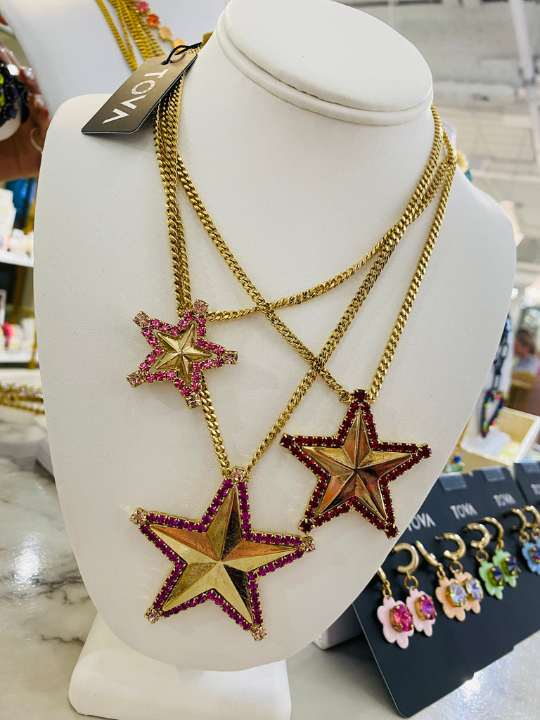 LAYERED RHINESTONE COWBOY Necklace