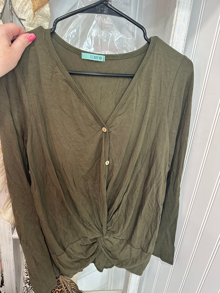 The Perfect Evening Top - Olive