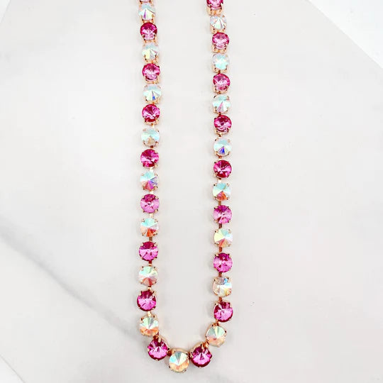 Myra Pink Gem Necklace