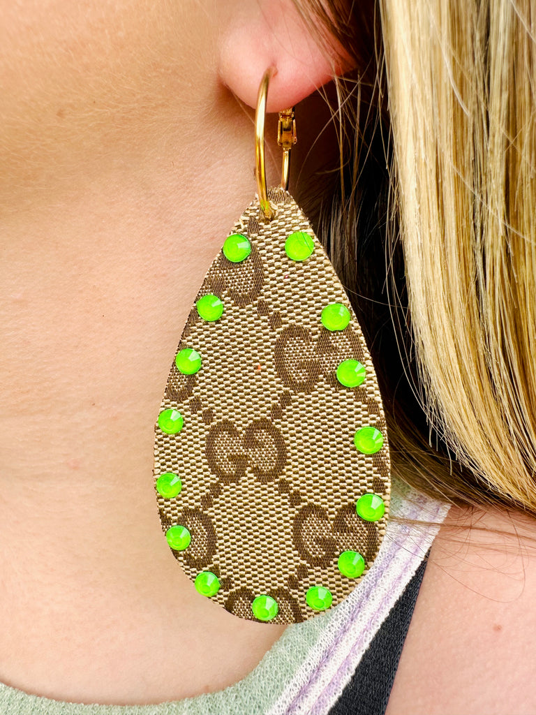 Gucci Upcycled Teardrop Earrings (GG)