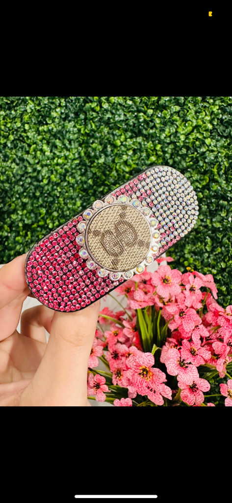 Pink Crystal Reign Hair Clip