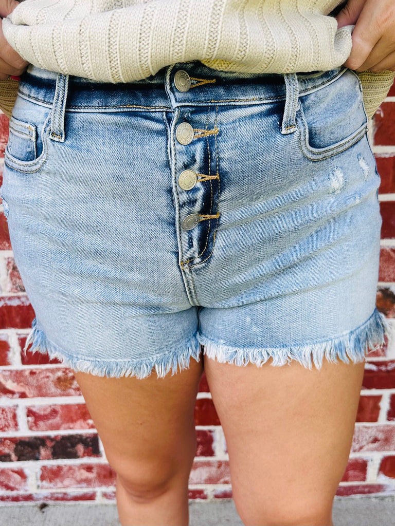 High Rise 90's Shorts- SP-S7474