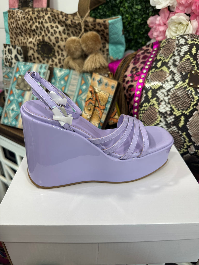 Lavender Patent - Margot Platform Sandal