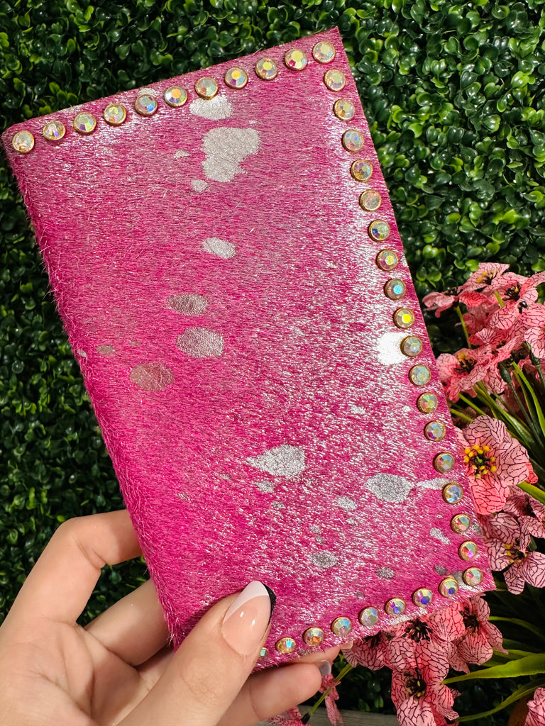 Silver & Pink AB Pocket Journal Holder