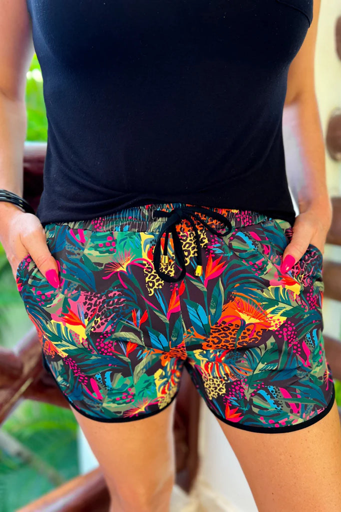 In The Jungle Multi Drawstring Everyday Shorts