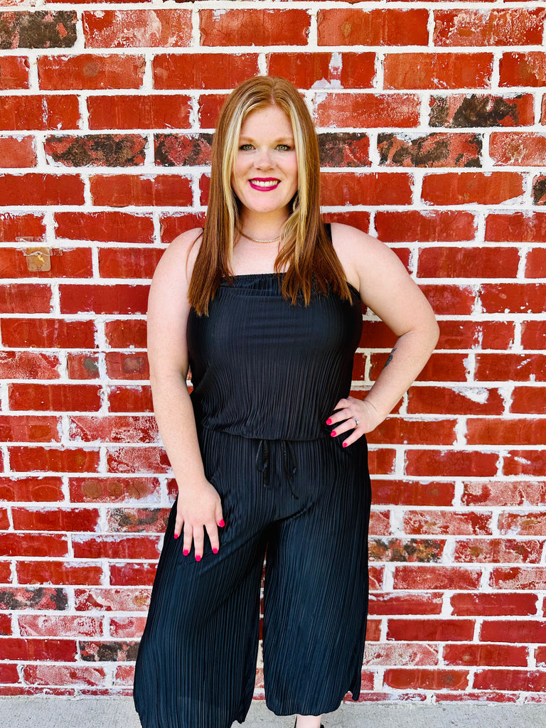 Make A Difference Jumpsuit- Black
