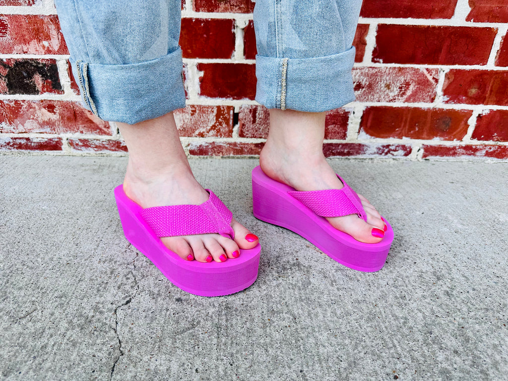 Pink - Heidi Platform Sandal