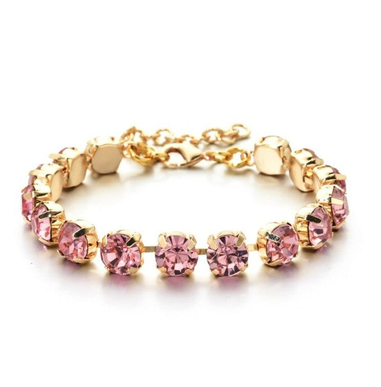 Pink Cubic Zirconia Bracelet