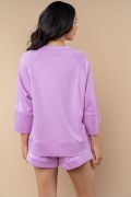 Spring Days Solid Knit Top in Lilac