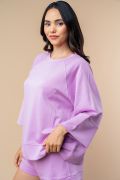 Spring Days Solid Knit Top in Lilac