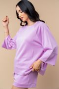 Spring Days Solid Knit Top in Lilac