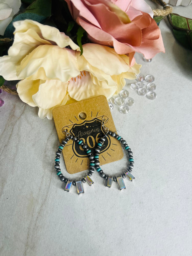 Vintage Silver & Turquoise Navajo Earrings