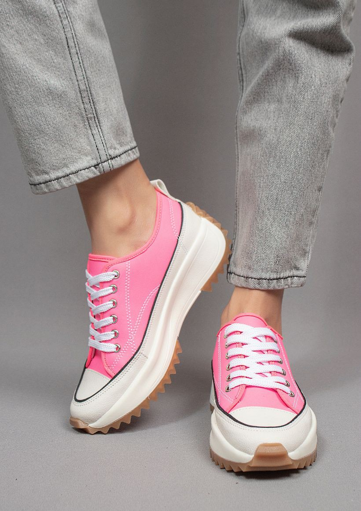 Pink Neon Felix Tennis Shoe