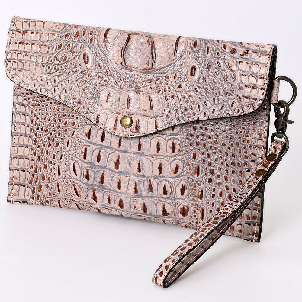 Croc Embossed Coin Purse