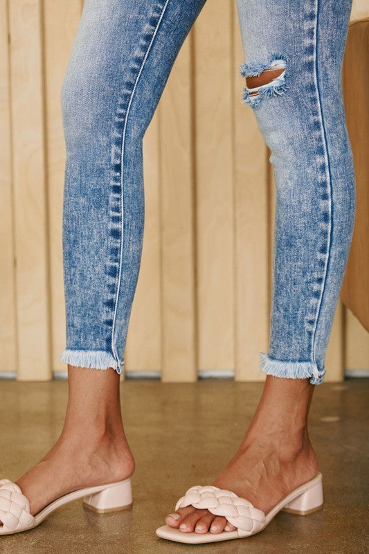 A"frayed" at The Knee Jean By Kan Can