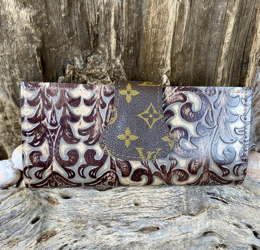 DustyTrails Small Wallet BrownFloral