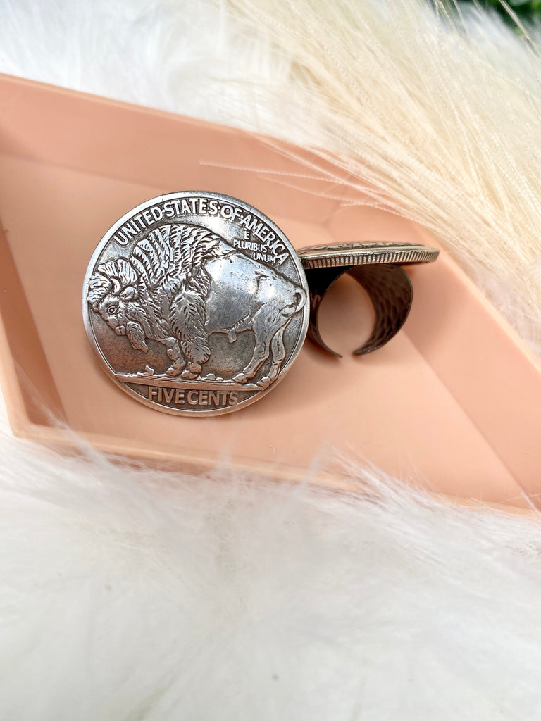 Silver Vintage Coin Ring