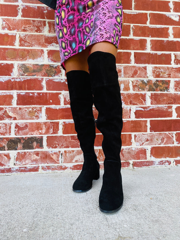 Fame Suede Over the Knee Boot