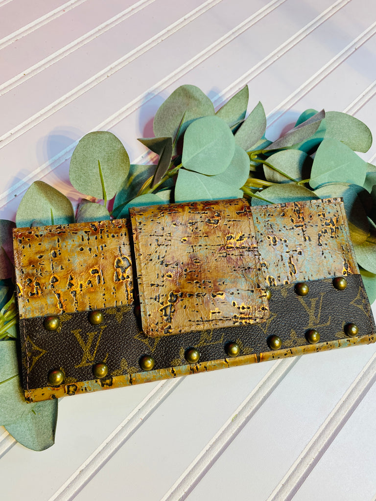 Louis Vuitton Repurposed Wallet, Designer Style, Mint Leafe Boutique