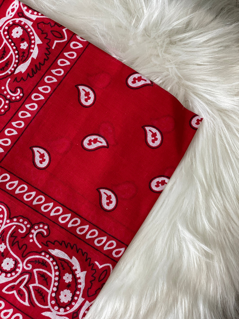 Red & White Traditional Bandana