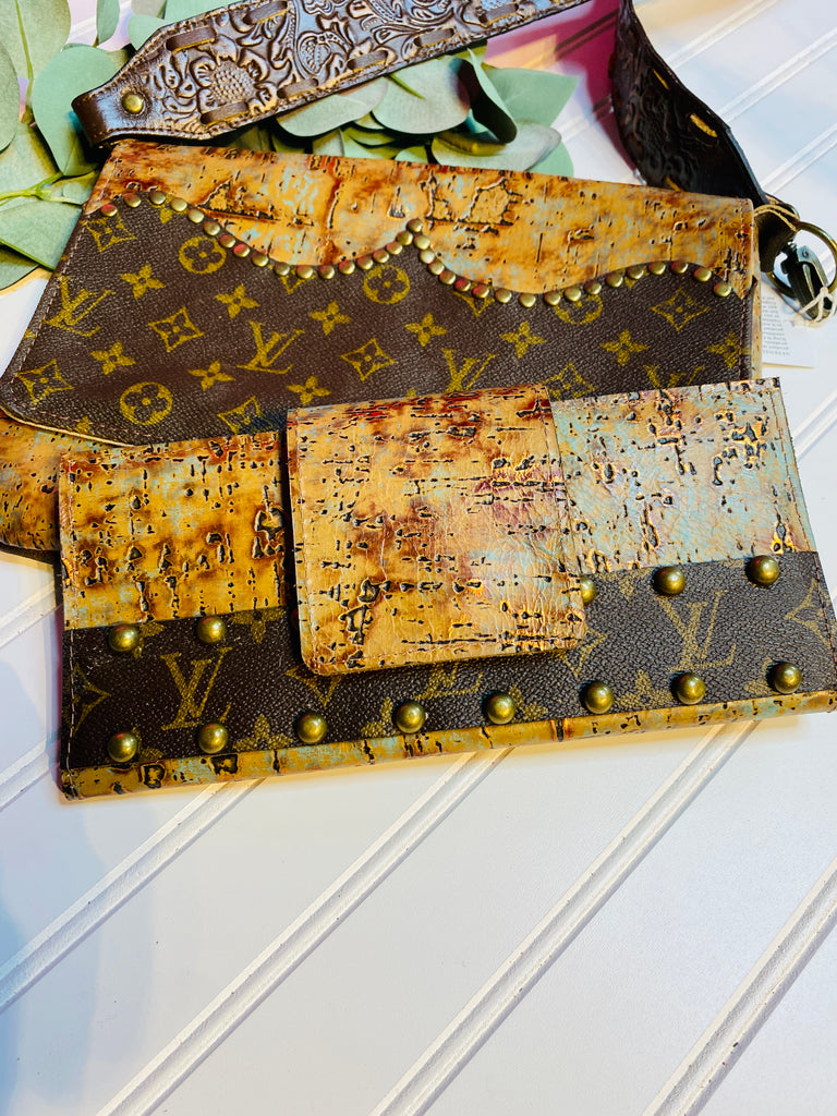 Upcycled Louis Vuitton Cowhide Card Holder – Three Blessed Gems
