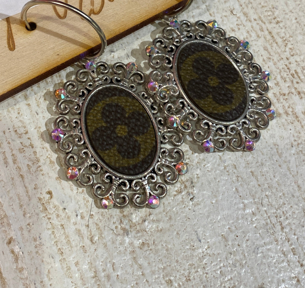 Silver Antique Charm Earrings