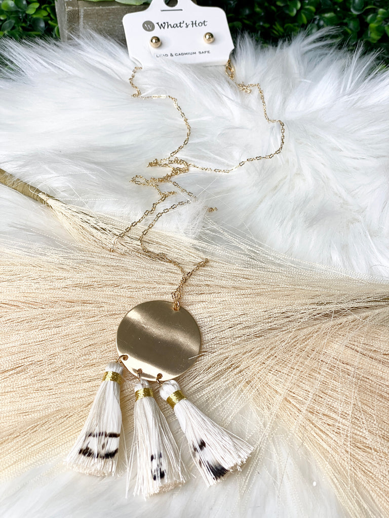 Exotic Feather Tassel Necklace