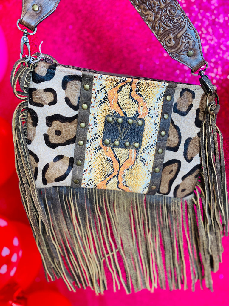 Keep It Gypsy Louis Vuitton Maxine Crossbody Purse - Upcycled Silver L –  Lazy J Ranch Wear Stores