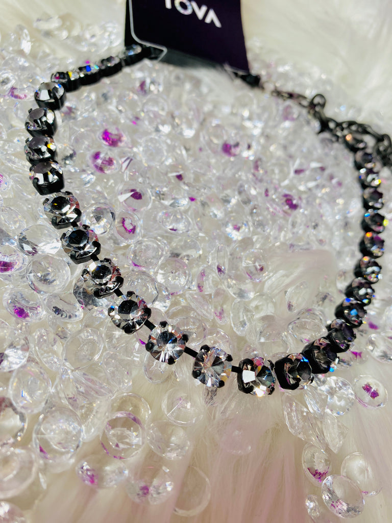 Tova Oakland Smutt Clear Crystal Necklace