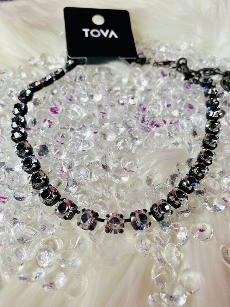 Tova Oakland Smutt Clear Crystal Necklace